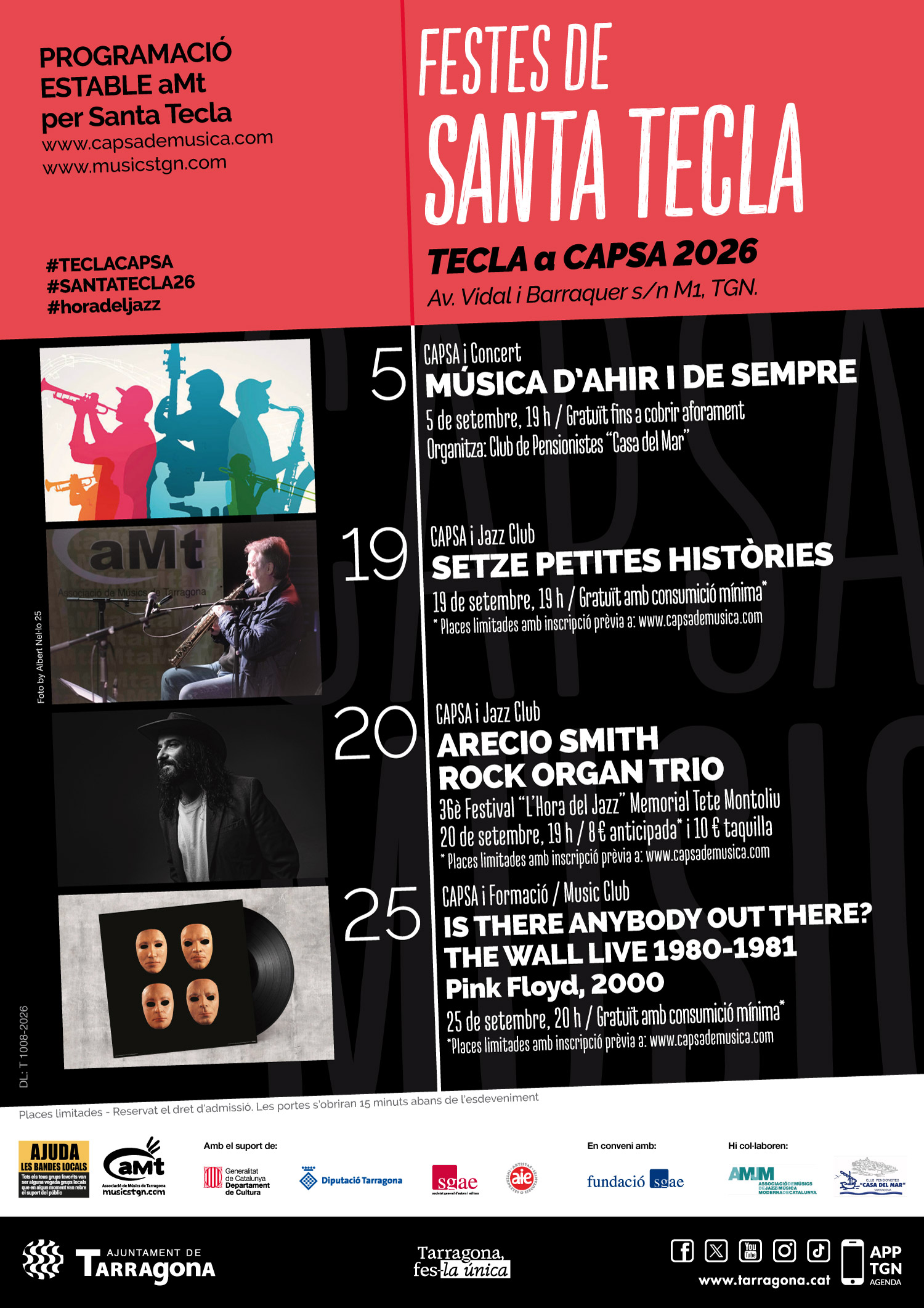 LA CAPSA DE MÚSICA TORNA A OBRIR AL SETEMBRE PER SANTA TECLA
