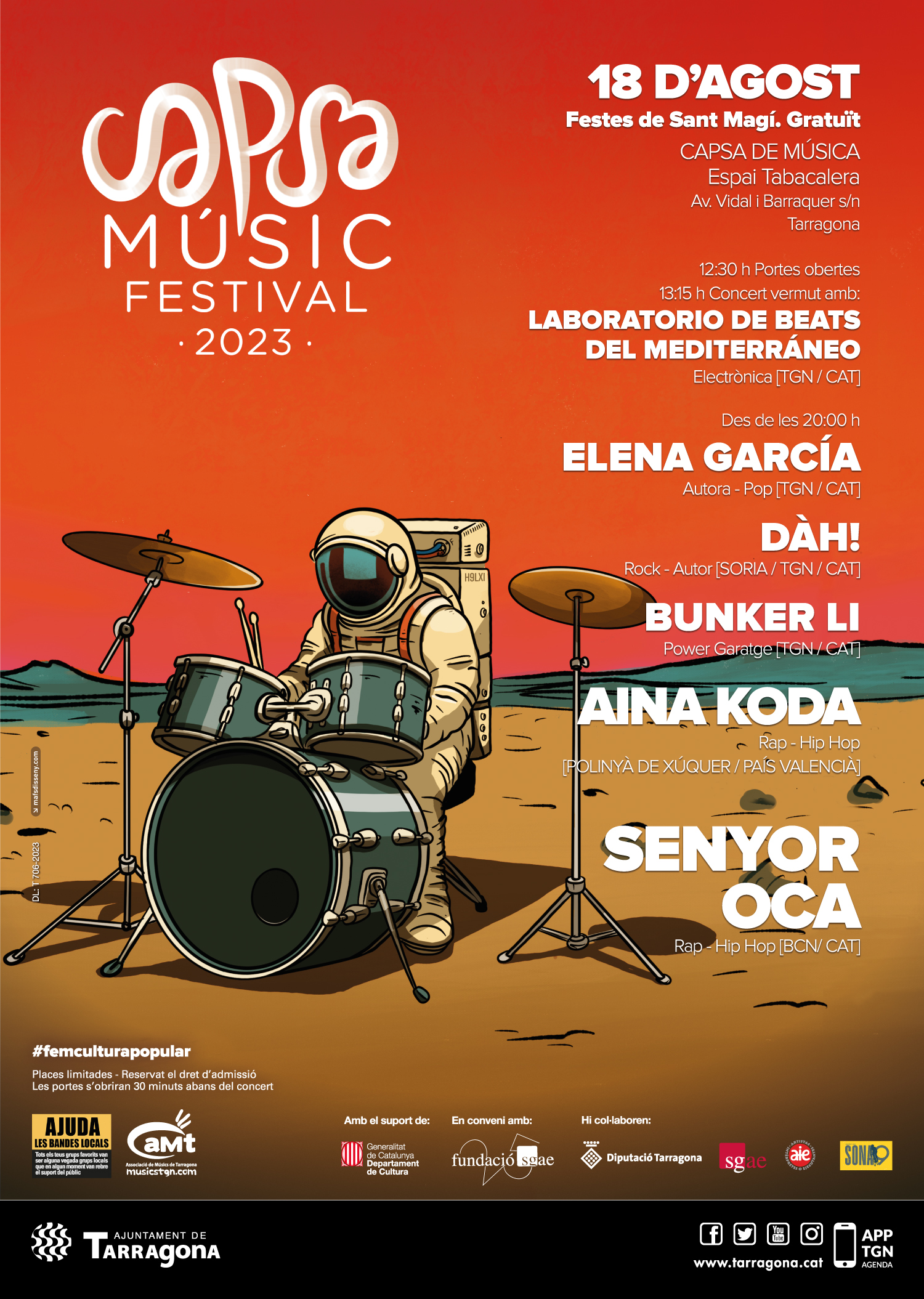 CAPSA MÚSIC FESTIVAL 2023 @ CAPSA DE MÚSICA | Tarragona | Catalunya | Espanya