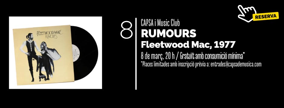 CAPSA i MÚSIC CLUB - RUMOURS de Fleetwood Mac @ CAPSA DE MÚSICA | Tarragona | Catalunya | Espanya